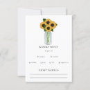 Search for sunflower wedding rsvp cards Barn wood