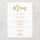 Search for gold wedding menus Simple