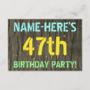 Search for 47th birthday invitations 47 years old