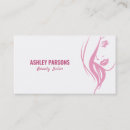 Search for woman silhouette business cards Simple