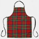 Search for scottish tartan aprons Red