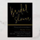 Search for black and gold bridal shower invitations Elegant