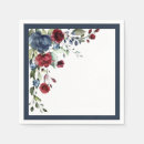 Search for blue and burgundy napkins Bridal shower