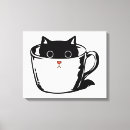 Search for black cat canvas prints Animal