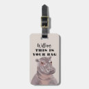 Search for hippo luggage tags Illustration