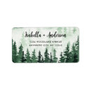 Search for pine trees return address labels Elegant
