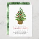 Search for plaid christmas invitations Watercolor christmas tree