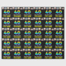 Search for 40th birthday wrapping paper 40 years old
