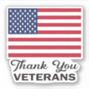 Search for thank you veterans stickers Red white blue