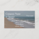 Search for ocean waves business cards Blue