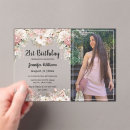 Search for floral 21st birthday invitations Elegant