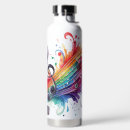 Search for music water bottles Red