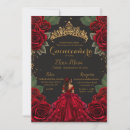Search for red black quinceanera invitations Mis quince anos