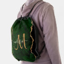 Search for monogram drawstring backpacks green