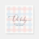 Search for pink gingham napkins Gender neutral