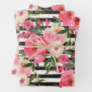 Search for pink and black wrapping paper Roses