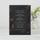 Search for gothic red and black wedding invitations Botanical