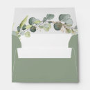 Search for sage green wedding envelopes Eucalyptus