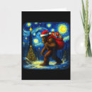 Search for sasquatch christmas cards Starry night