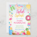 Search for splish splash birthday invitations Swimming