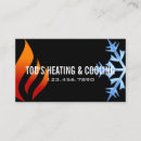 Search for heating and cooling business cards House