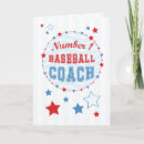 Search for baseball coach thank you cards Red