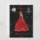 Search for red black quinceanera invitations Silver
