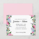 Search for pink border wedding invitations Traditional