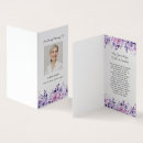 Search for memorial business cards Celebration of life
