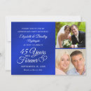Search for 45th anniversary invitations Sapphire blue