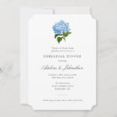 Search for blue hydrangea invitations Blue and white