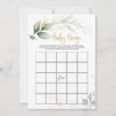 Search for bingo baby shower invitations Greenery