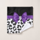 Search for purple and white bath towels Black