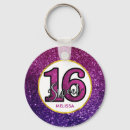 Search for sweet 16 keychains Glitter