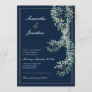 Search for sage green and navy blue wedding invitations Elegant