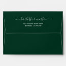 Search for dark green envelopes Calligraphy