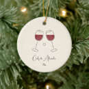 Search for wine glass ornaments Anniversary