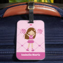 Search for cheerleading luggage tags Pink