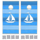 Search for nautical cornhole sets Navy