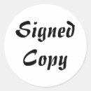 Search for signed copy stickers Signature