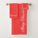 Search for holiday elegant christmas bathroom accessories Red