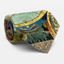Search for world map ties Antique