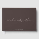 Search for elegant wedding guest books Handwritten script