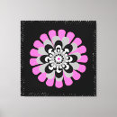 Search for black and white floral canvas prints Graphic