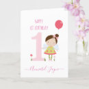 Search for niece 1st birthday cards Pink