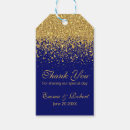 Search for royal blue favor tags Gold