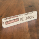 Search for wooden name plates Teacher