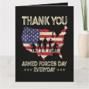 Search for armed forces day cards Red white and blue