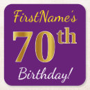 Search for purple and gold 70th birthday gifts 70 years old