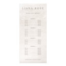 Search for salon service menu rack cards Hair